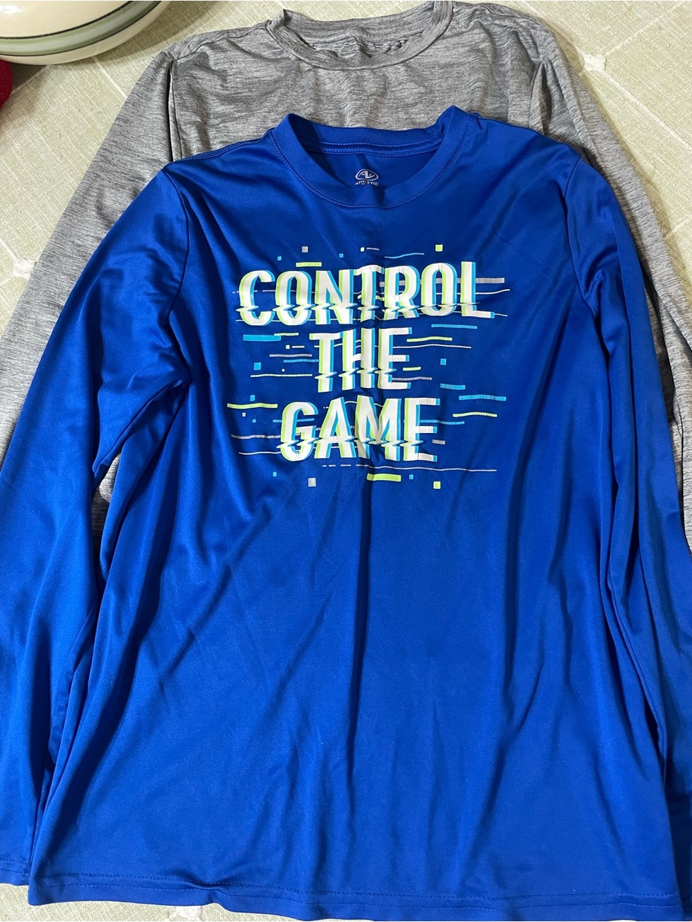 Athletic Works Blue Long-Sleeve Graphic Tee - Control The Game